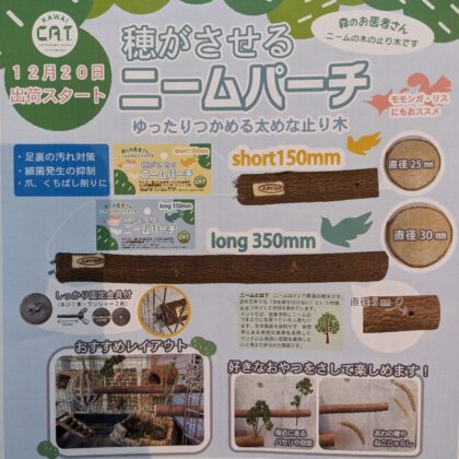 KAWAI 穂や青菜がさせるニームパーチ　ショート